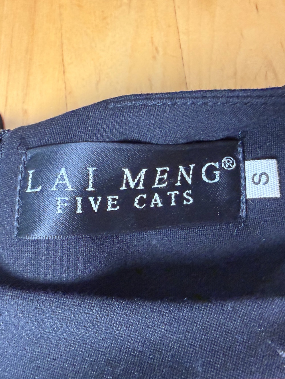 Lai Meng Five Cats Black Embroidered Folk Floral Fit and Flare Dress Sz S - Picture 8 of 13